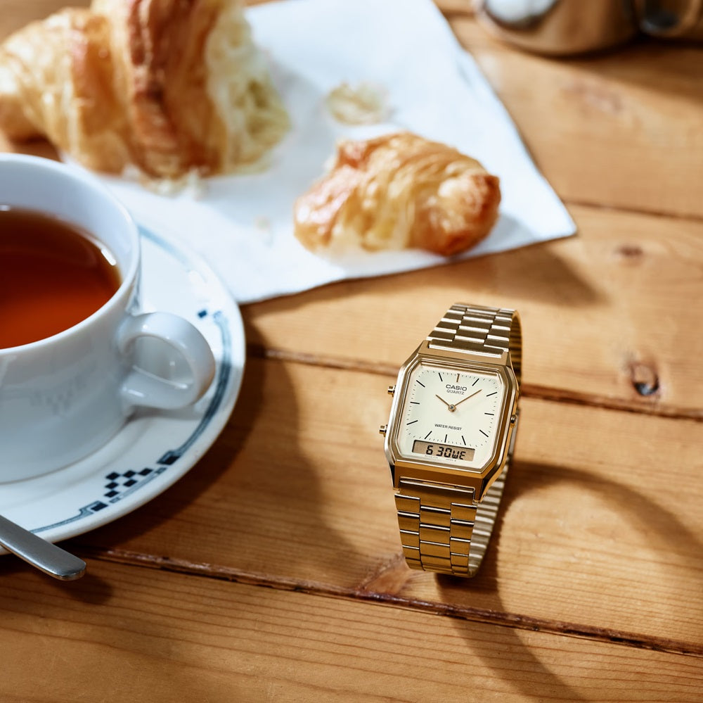 Casio Gold Vintage Digital Watch AQ230GA 9B Stonex Jewellers