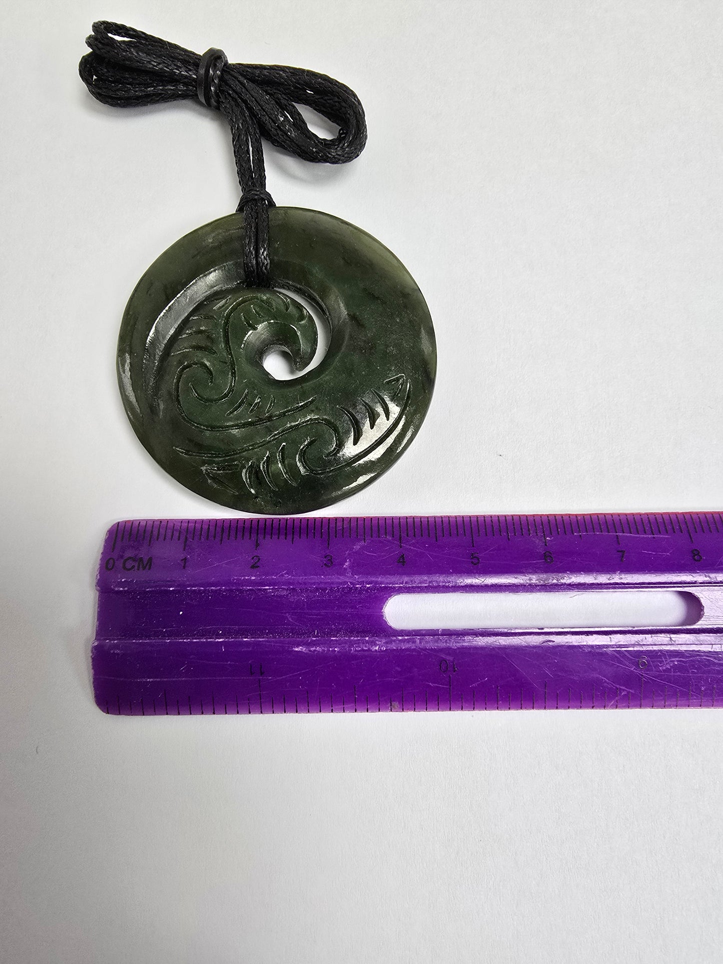 New Zealand Greenstone Carved Koru