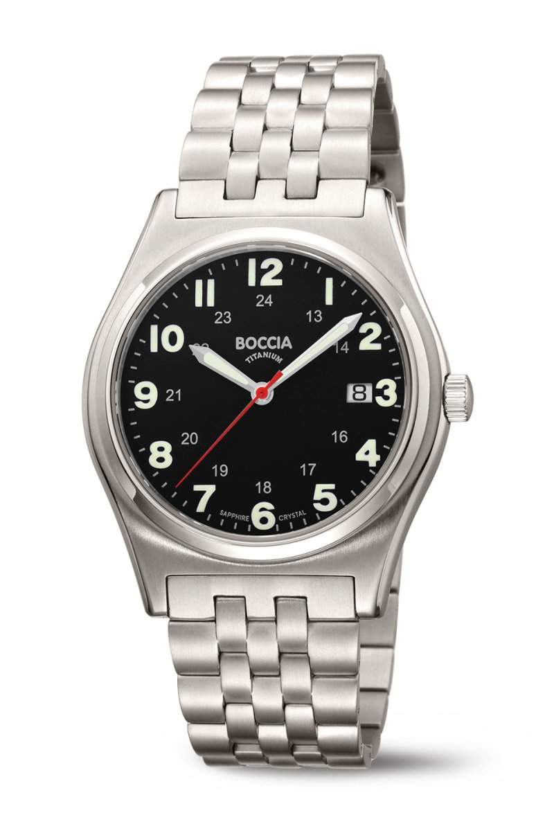 Boccia Gents Titanium Quartz 3674-02