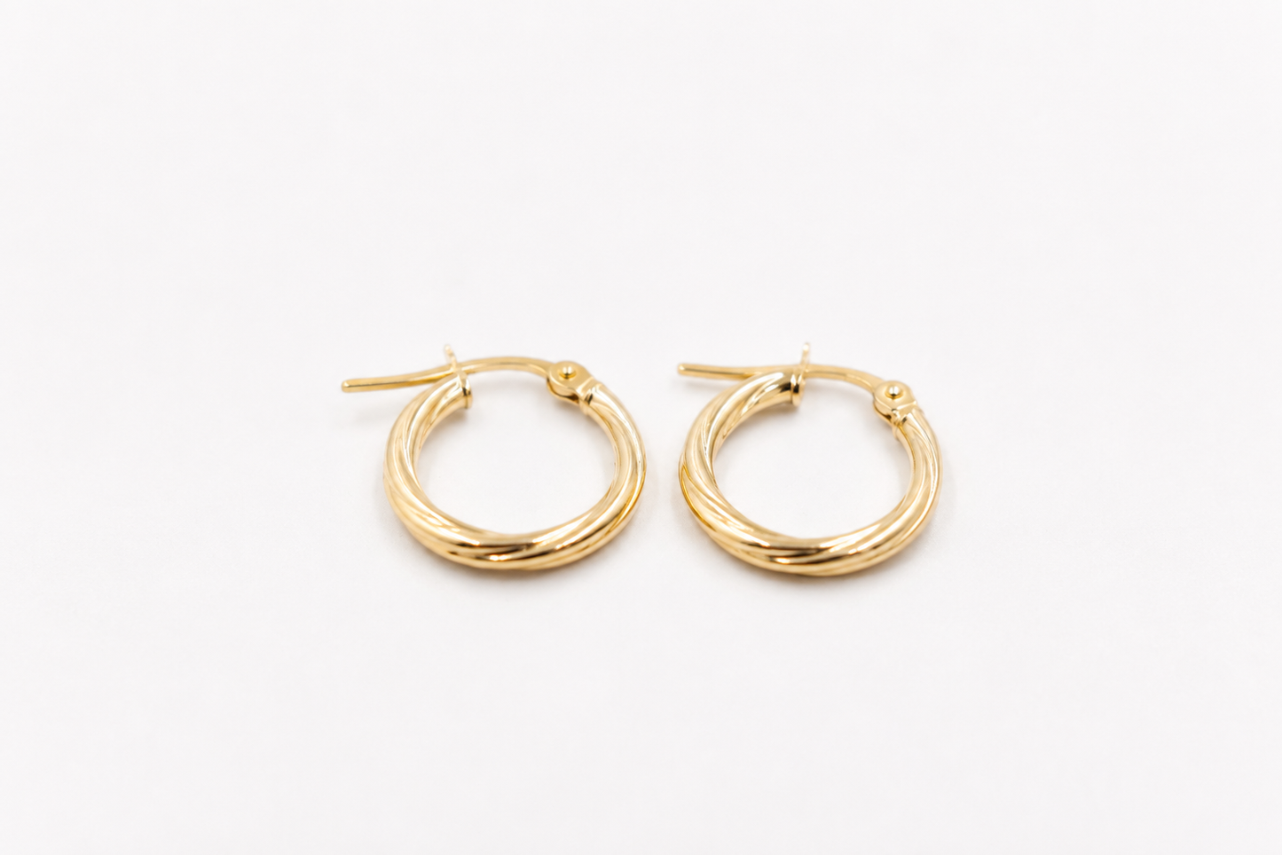 9ct Gold Twist Hoops 100BC441/99