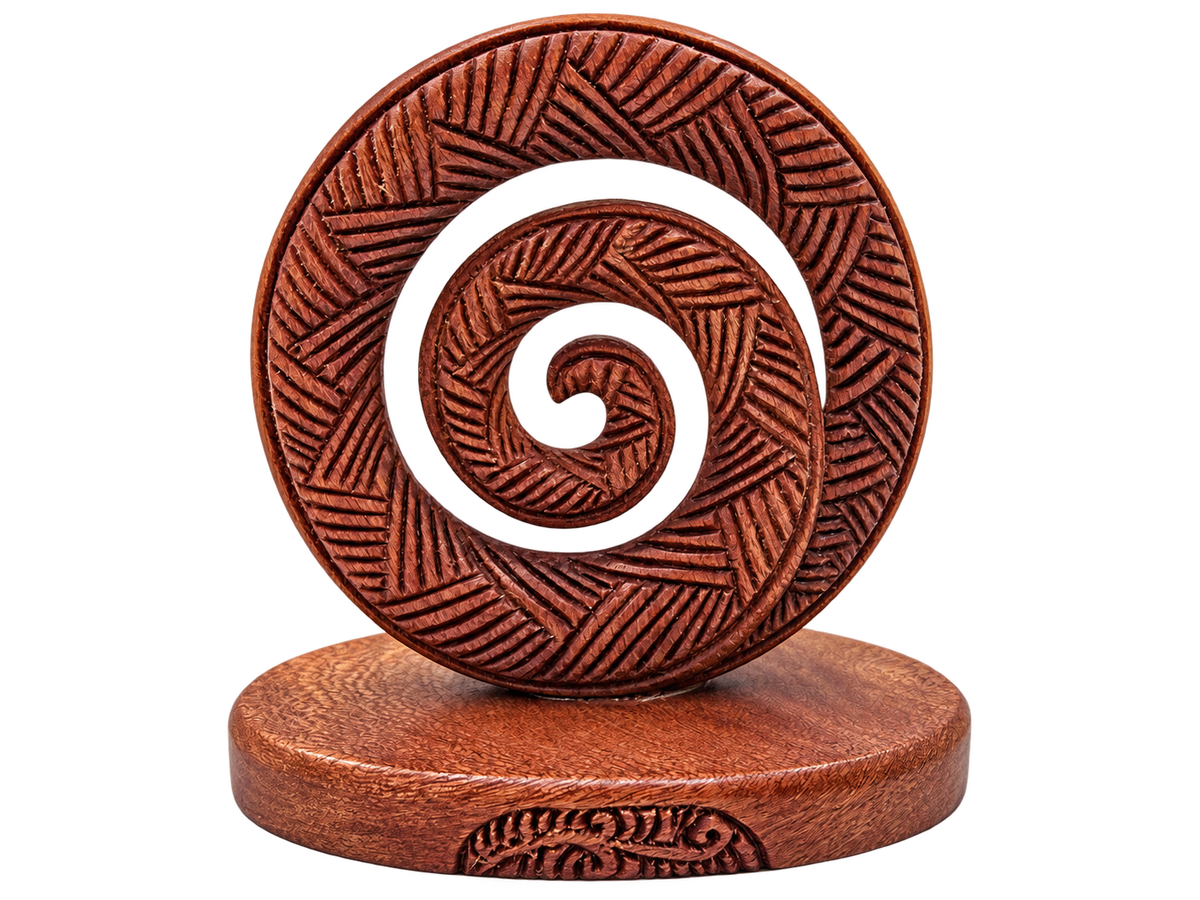 Wooden Ornament koru 58mm VW25