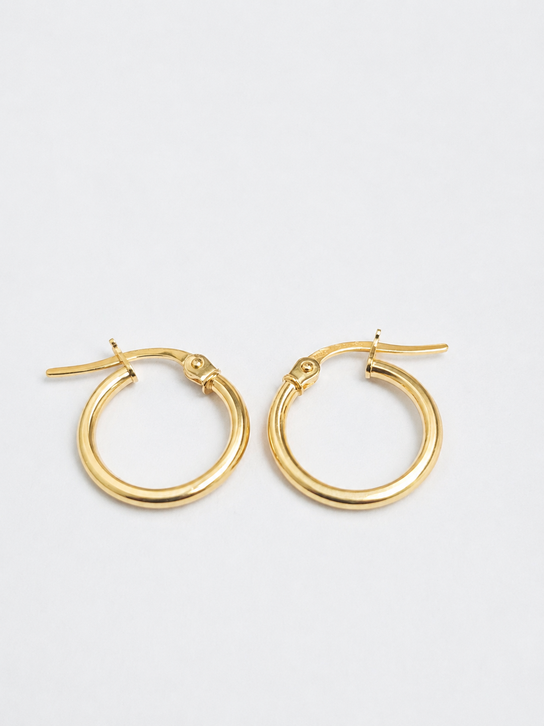 9ct Gold Round Hoops 10mm 100BC527/99
