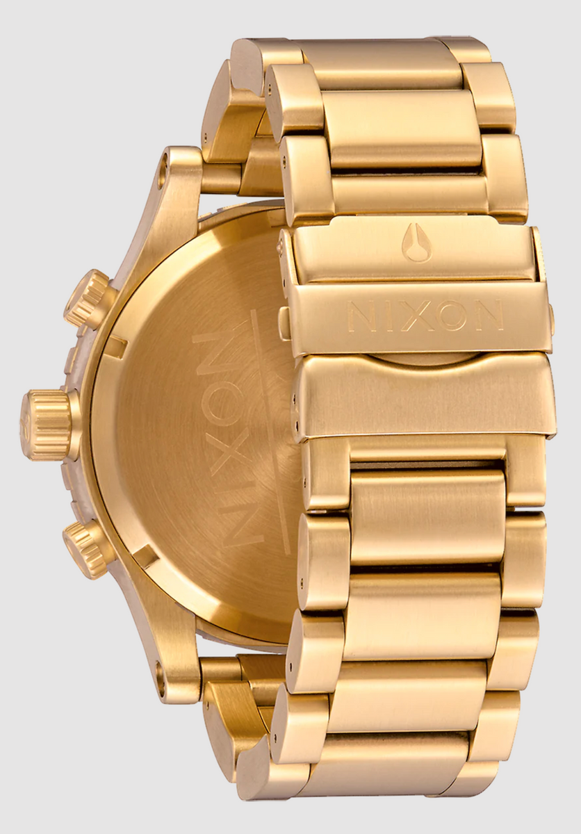 Nixon Mens All Gold Black 51 30 Chrono Watch A083 510 00