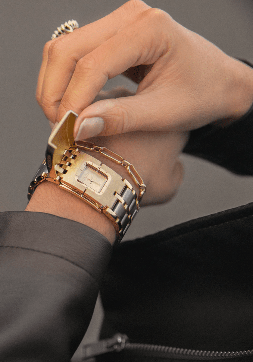 Nixon Ladies Confidante Silver Gold Watch - A1362 502-00