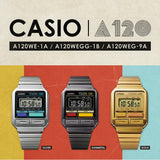 Casio Retro Design Digital A120WEGG-1B