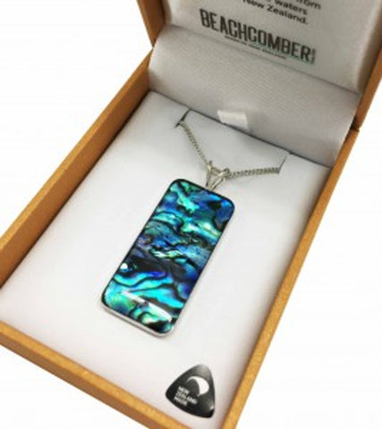 Paua Silver Plated Pendent Boxed BBJ1217P