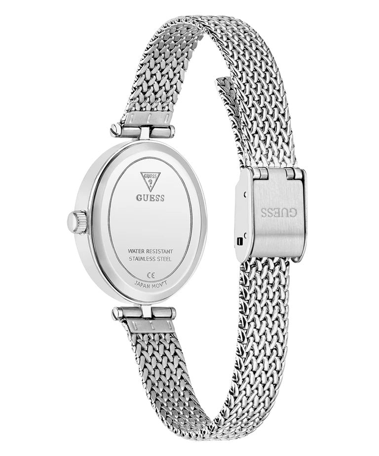 GUESS Ladies Ruby Silver Tone Analog Watch gw0935L1