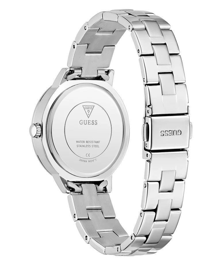 GUESS Ladies Silver Tone Analog Watch GW0944L1