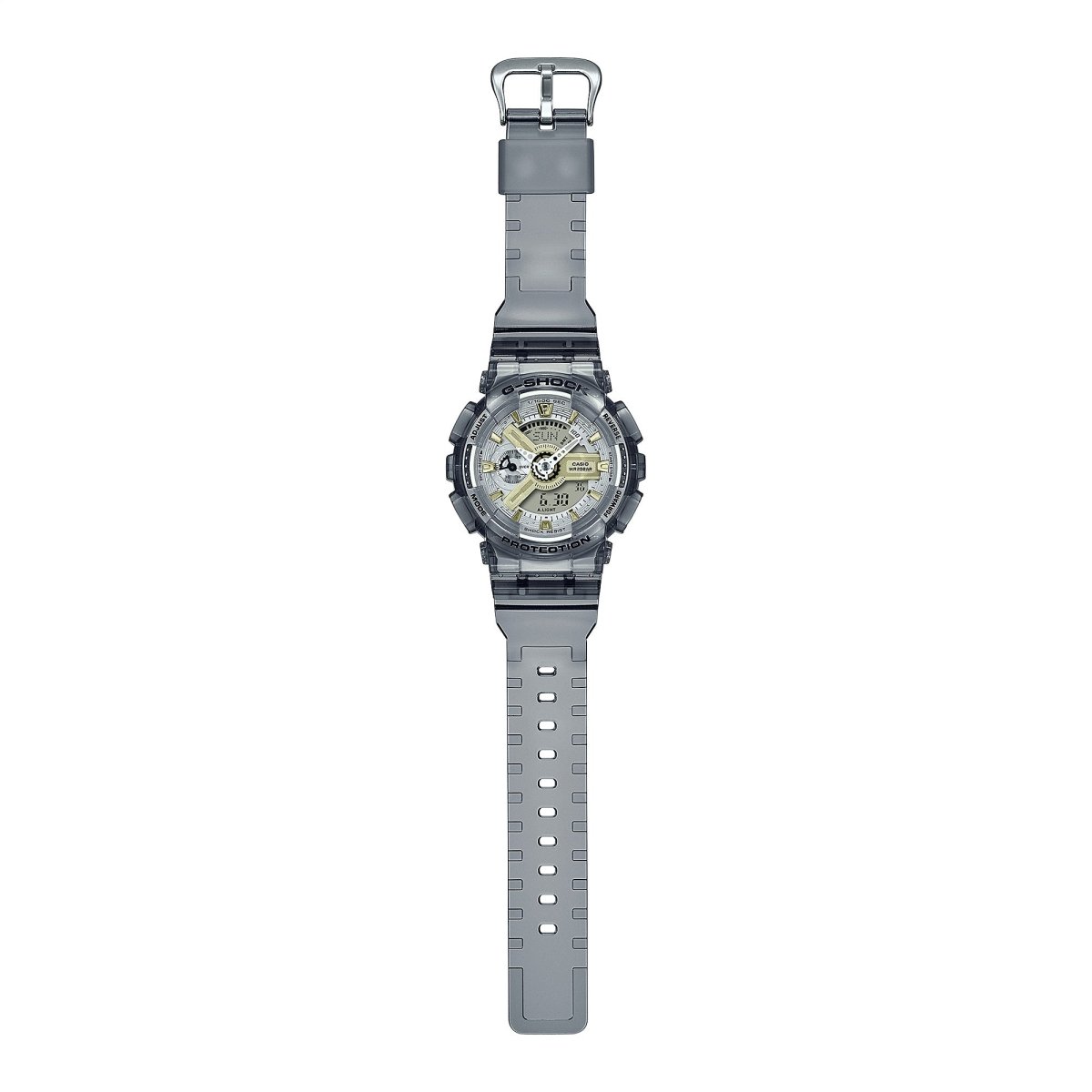 G-Shock Women's White/Pink-Gold Digi-AnaWatch GMAS110SR-7A