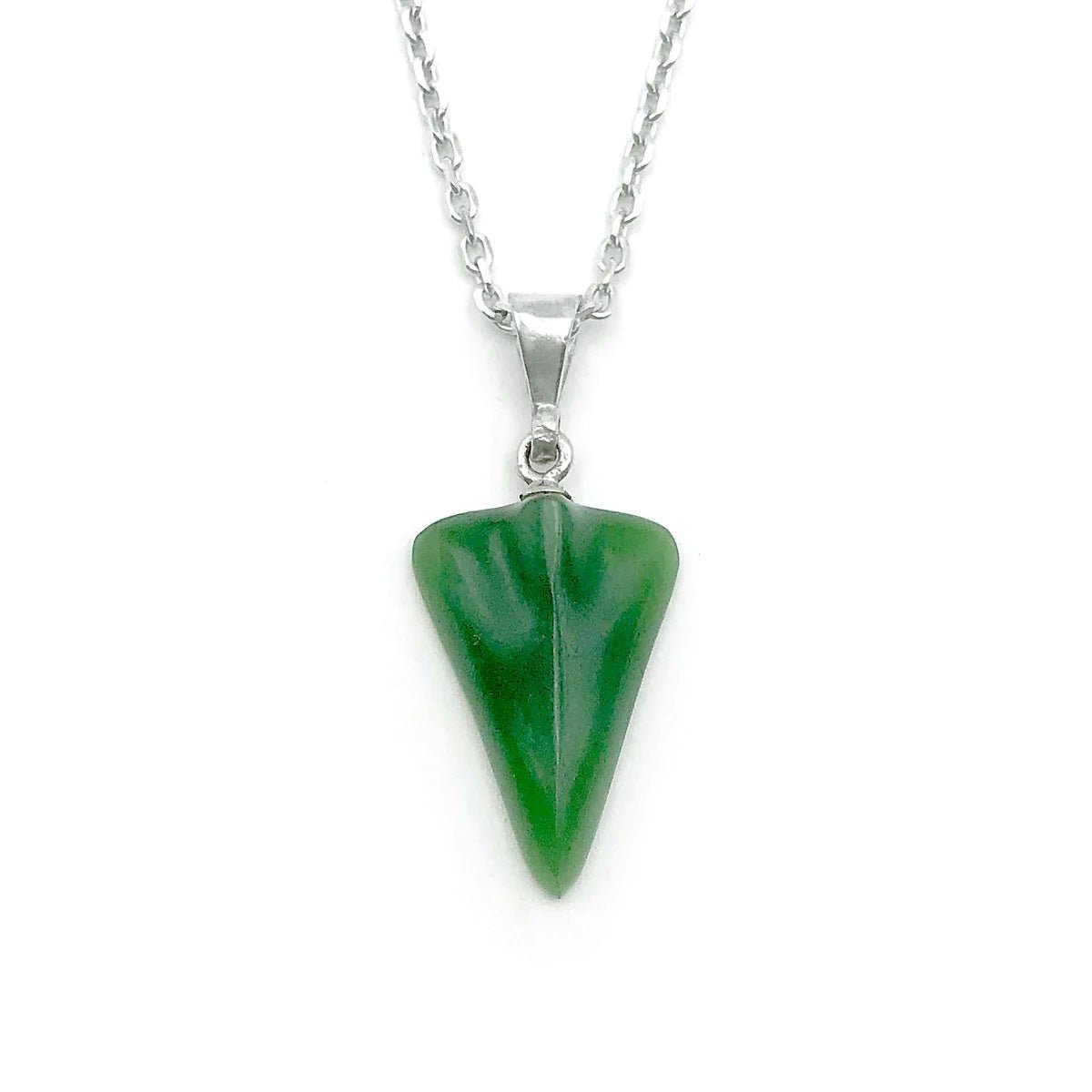 New Zealand Greenstone Jet Plane Pendent