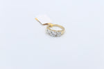 14ct Yellow Gold Lab Grown Diamond  3 stone 2 carat Ring