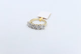 10ct Yellow Gold Lab Grown Diamond  5 stone 2 carat Ring