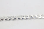 Stg Silver Heavy Curb Link Chain  IR30 60cm