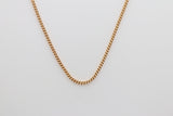 9ct Gold Solid Curb Link Chain 55cms