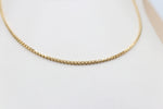 14ct Gold Italian Hollow Rounded Box  chain GC08