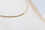 14ct Gold Italian Hollow Rounded Box  chain GC08