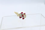9ct Gold Genuine Ruby & Diamond ring SYR3055