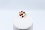 9ct Gold Genuine Ruby & Diamond ring SYR3055