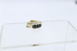 9ct Gold London Blue Topaz & Diamond ring SYR7987