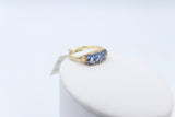 9ct Gold Ceylon Sapphire & Diamond ring SYR7986CS