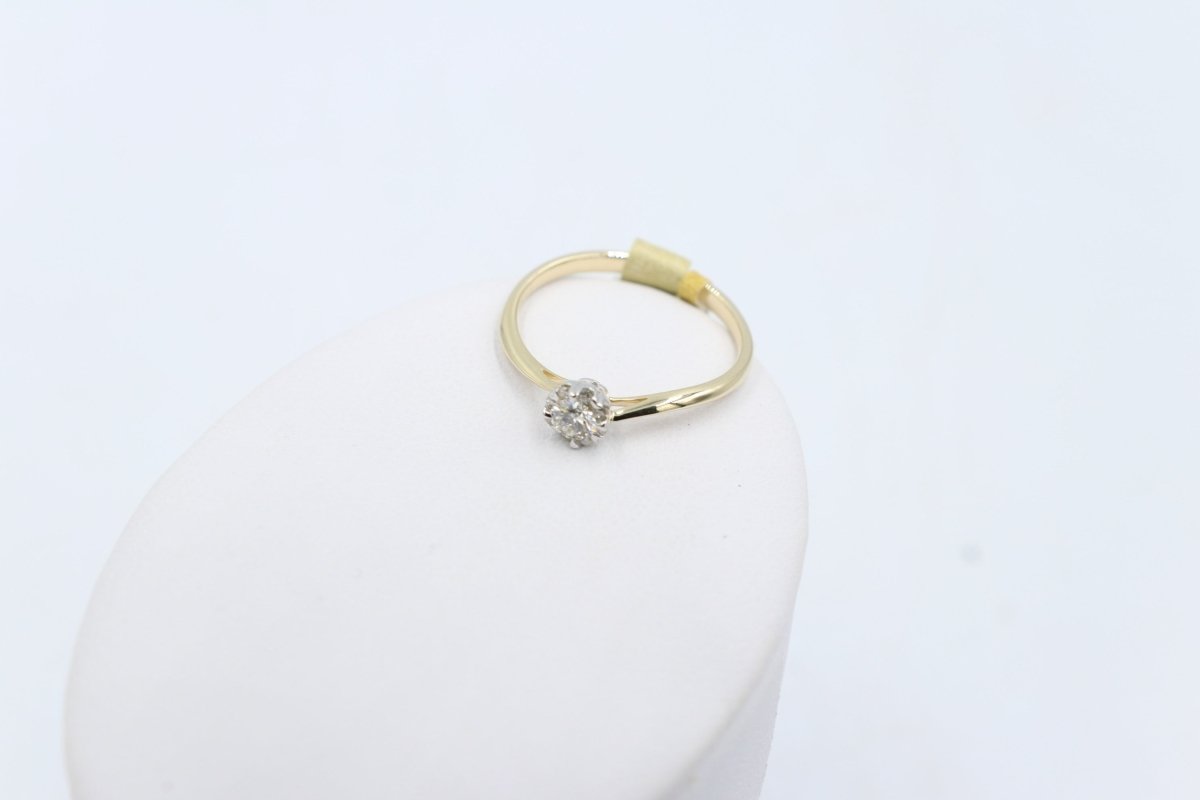 9ct Gold Diamond Solitaire ring TDW 0.25ct SYR7925