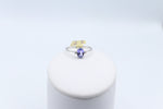 9ct White Gold Tanzanite & Diamond Ring SYR7150