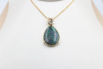 9ct Gold Handmade setting for Full Opal with Diamonds  CYOPAL