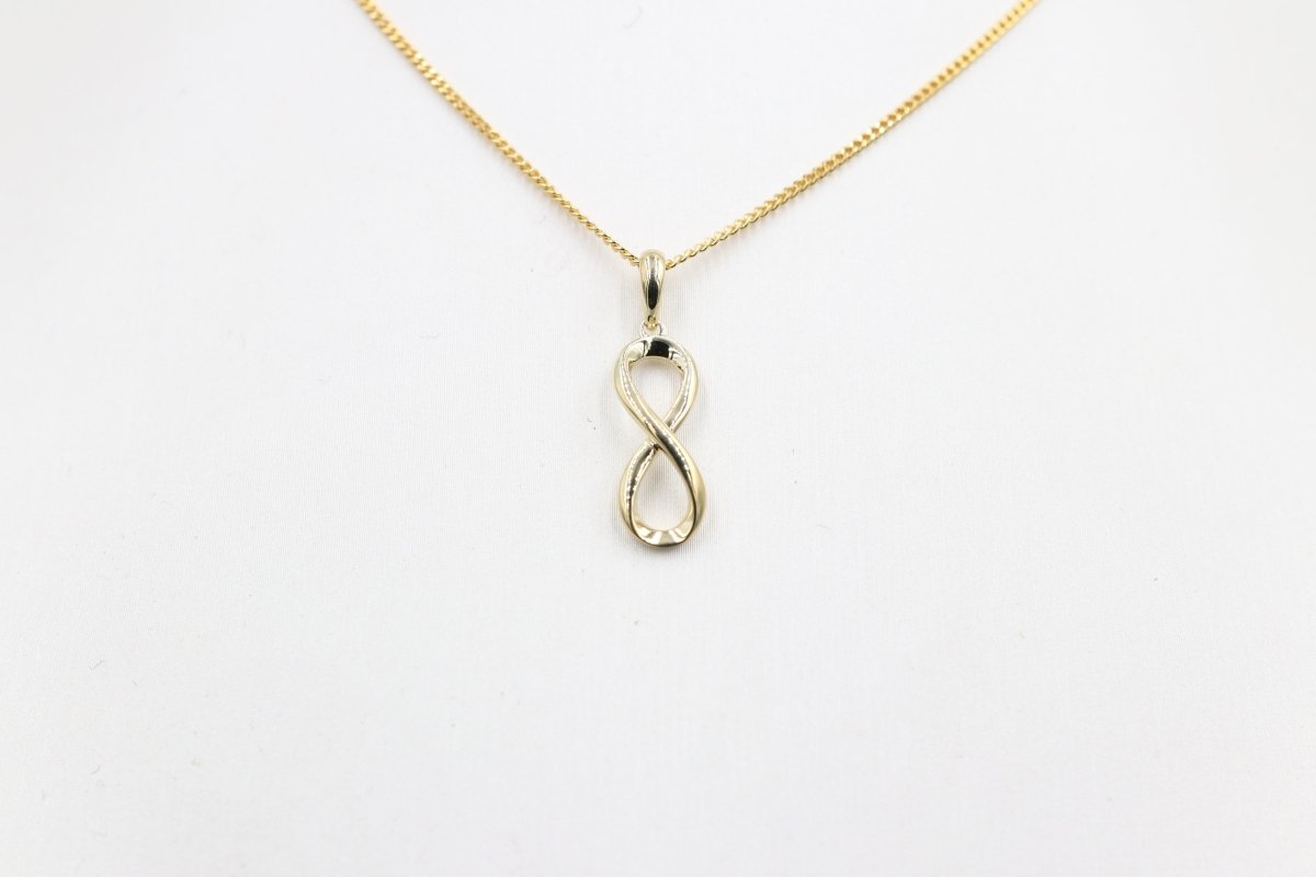 9ct Gold Infinity Pendent SYP3695