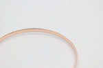 9ct Rose Gold Solid Bangle SYB19R