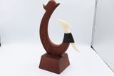 Wooden Fish Hook On Stand