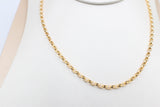 9ct Gold Oval Belcher Chain 50cm 9YB02.50