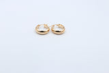 9ct Gold Wide Hoops Earrings 150BC142