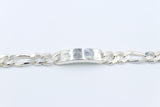 Sterling Silver 3:1 Figaro Bracelet IRB24