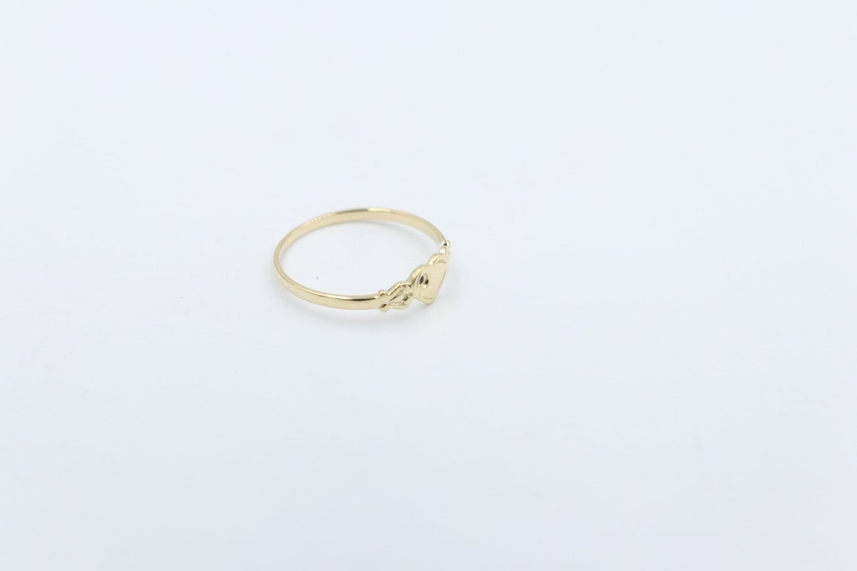 9ct Gold Girls Signet Ring Sapphire SYR2009S