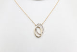 10ct Gold Diamond set Pendent with 10K gold chain