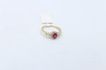 10K Gold Genuine Ruby & Diamond ring