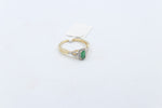 10K Gold Emerald & Diamond Set ring
