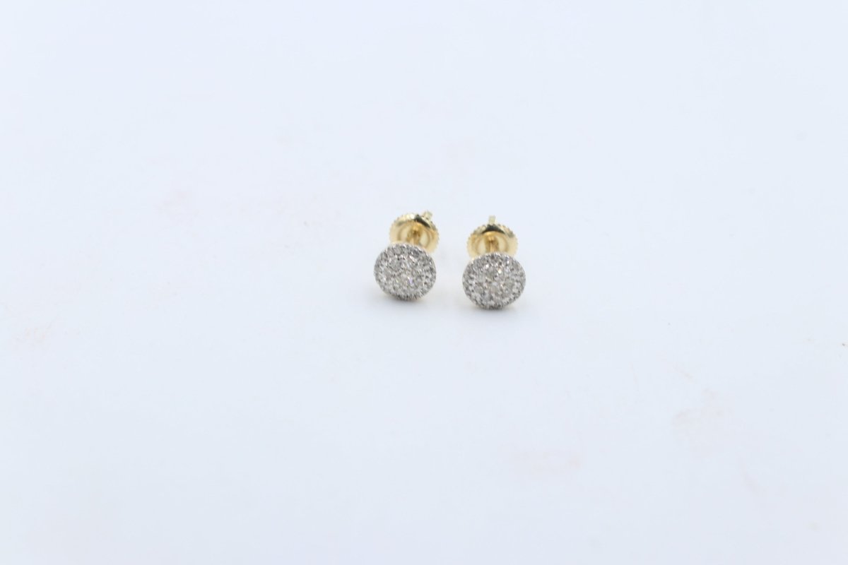 10K Gold Diamond Studs TDW 0.33ct