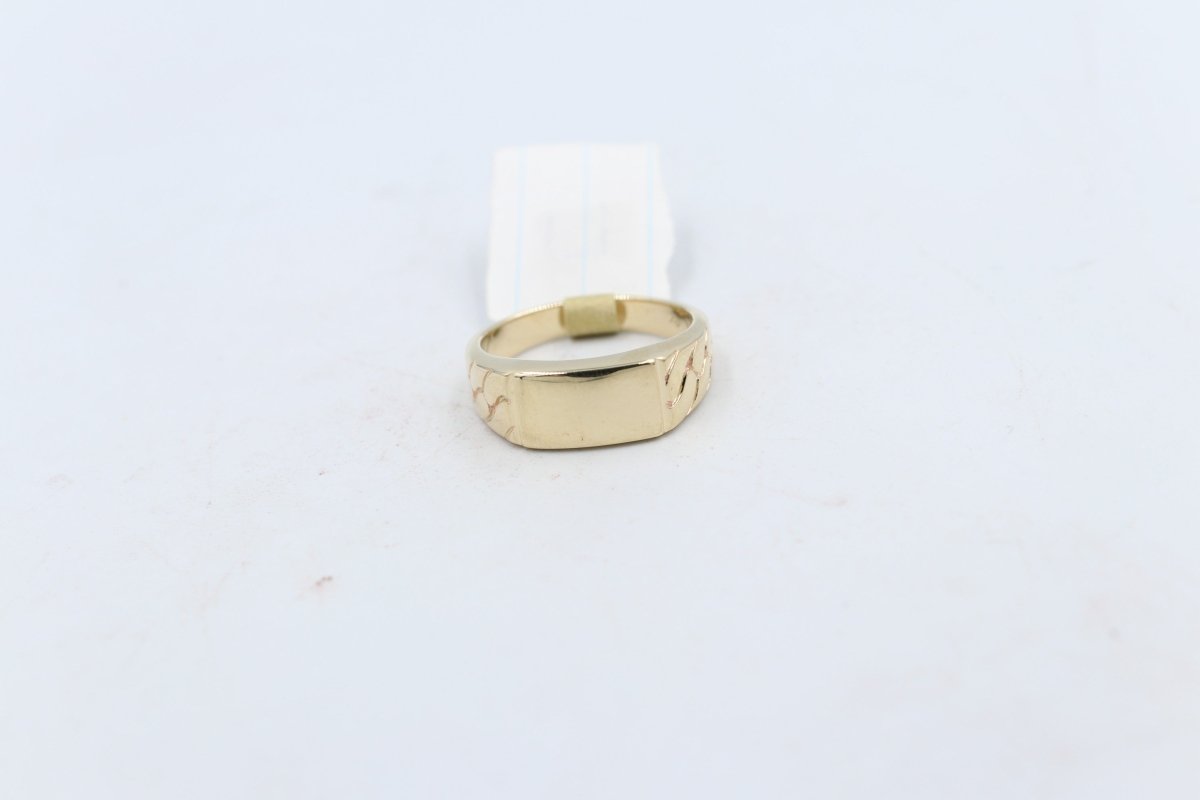 9ct Gold Mens Polished Gents Ring - Main Image