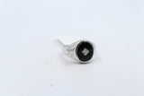 Stg Silver Mens Onyx ring with CZ