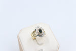 9ct Gold Trio Set with London Blue Topaz and Diamond SYR1740