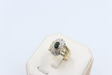 9ct Gold Trio Set with London Blue Topaz and Diamond SYR1740