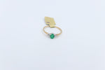 9ct Gold Emerald & Diamond Set ring