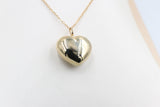 9ct Gold Large Puff Heart