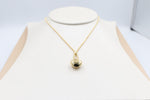 9ct Gold Lariat Style Necklace with Heart 42cm