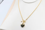 9ct Gold Rope Chain Italian Necklace with Heart