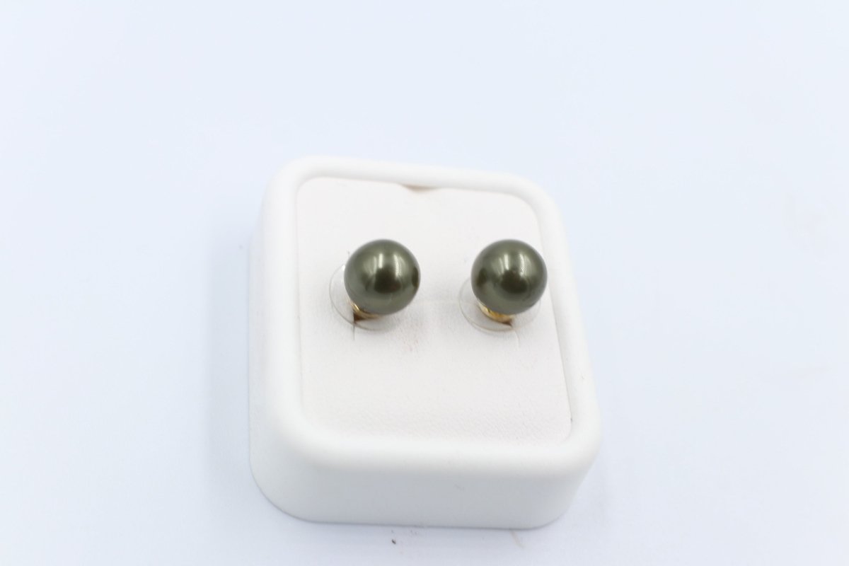 18ct Gold Plated Faux Pearl Earrings