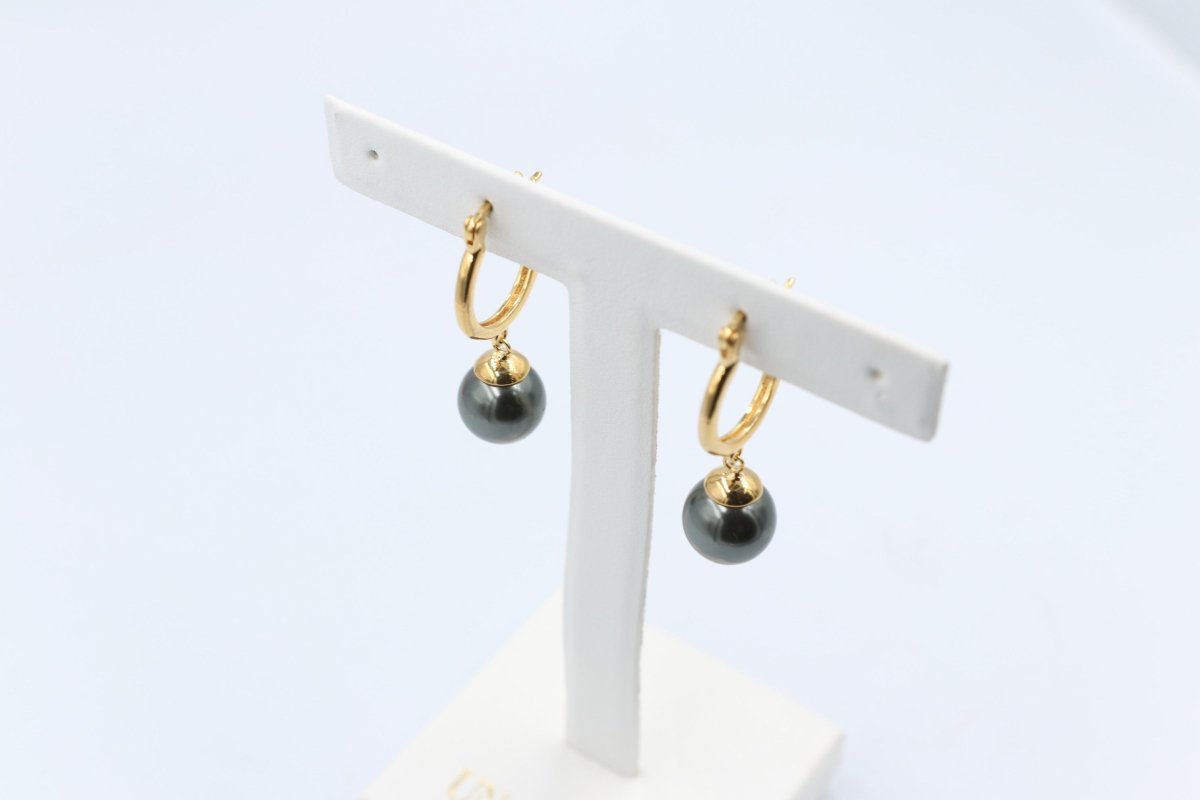 18ct Gold Plated Faux Pearl Earrings