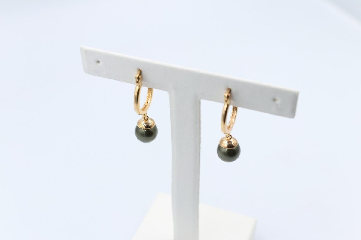 18ct Gold Plated Faux Pearl Earrings