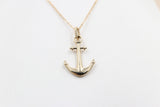 9ct Gold Anchor Pendent P0045SJ
